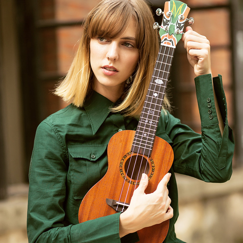 [Special Offer Now]Mrmai AA2S Soprano Ukulele 21 Inch Mahogany wood for Beginner Free Shipping