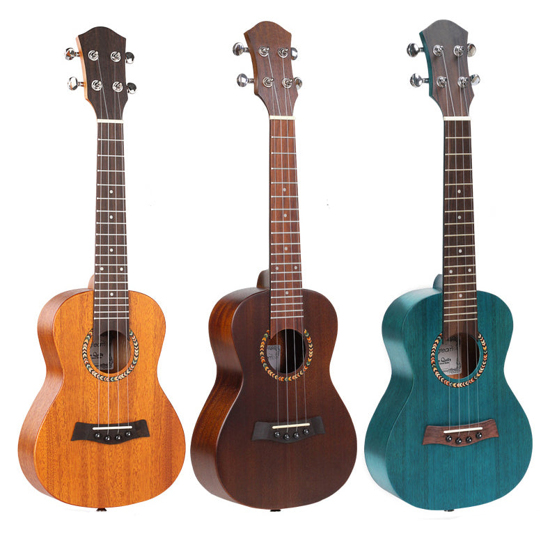 Concert/Tenor Colorful Ukulele 23/26 Inch Solid Mahogany With Bag,tuner,strap,capo
