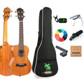 Concert/Tenor Colorful Ukulele 23/26 Inch Solid Mahogany With Bag,tuner,strap,capo