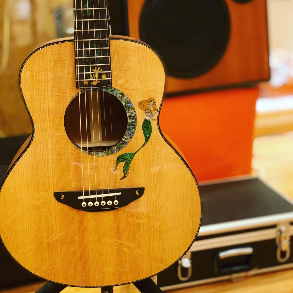 [New]Mermaid Guitar 36 inches Travel Guitar Gloss Finish with Bag