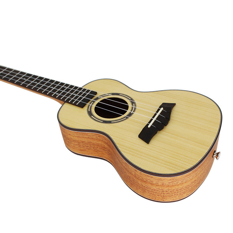 Concert/Tenor Ukulele 23/26 Inch Solid Spruce With Bag,tuner,strap,capo