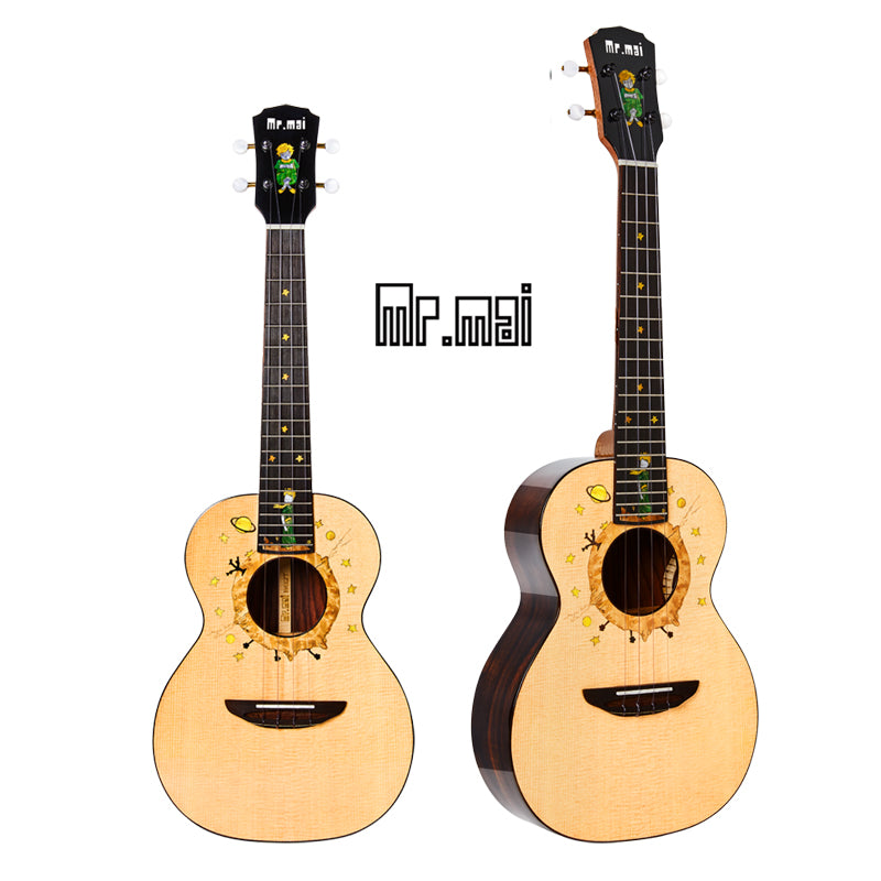 [New]« le petit prince » Ukulele Concert/Tenor Gloss Finish with Hard Case