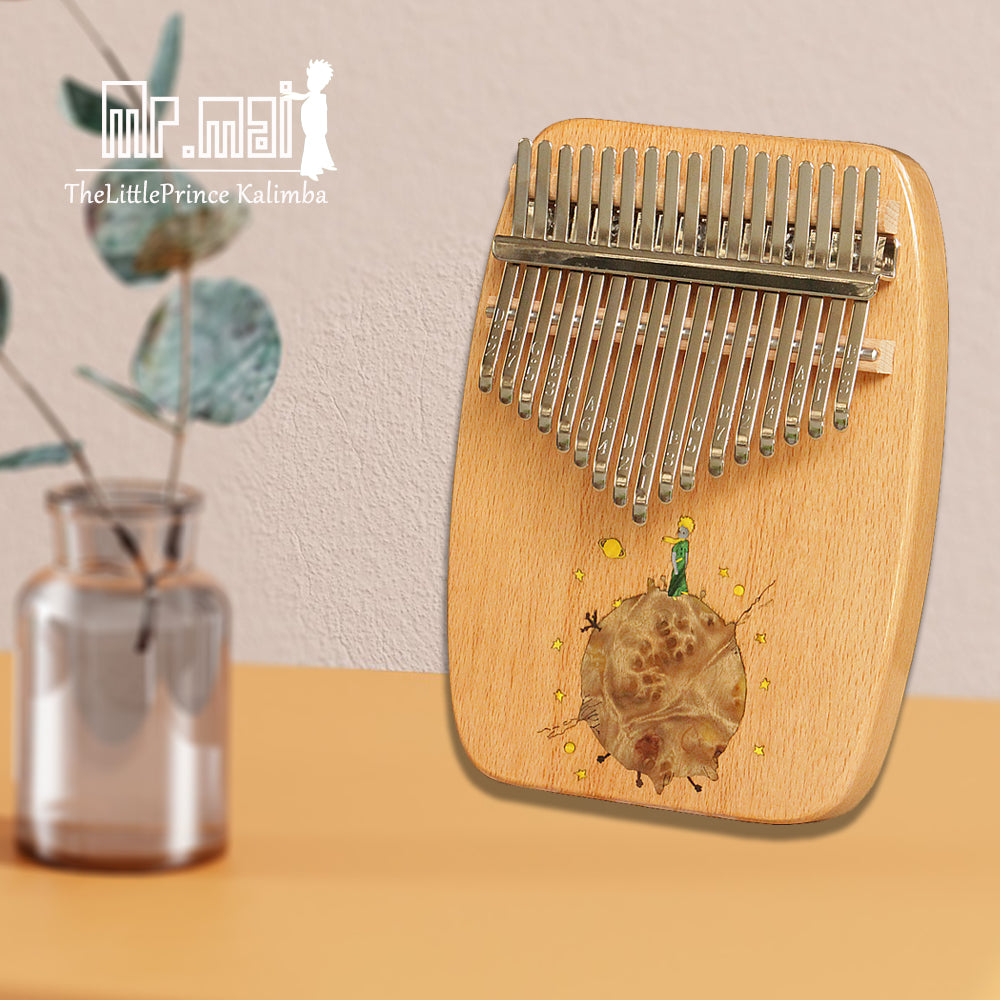MrMai TheLittlePrince Kalimba Thumb Piano 17 Keys, Portable Mbira Finger Piano Gifts for Kids and Adults Beginners Professional